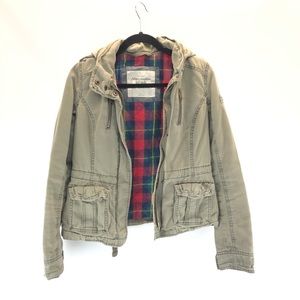 Abercrombie and Fitch military green jacket